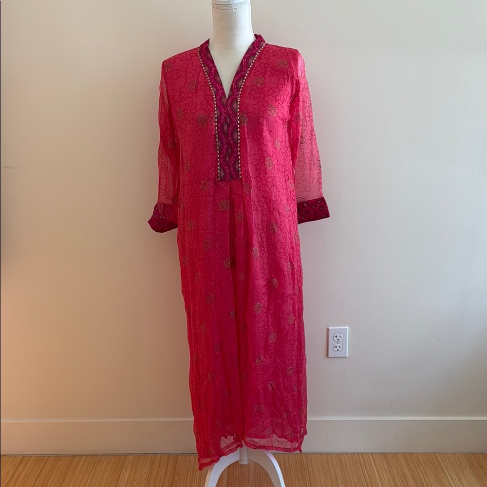Elegant Pink Kurta size large